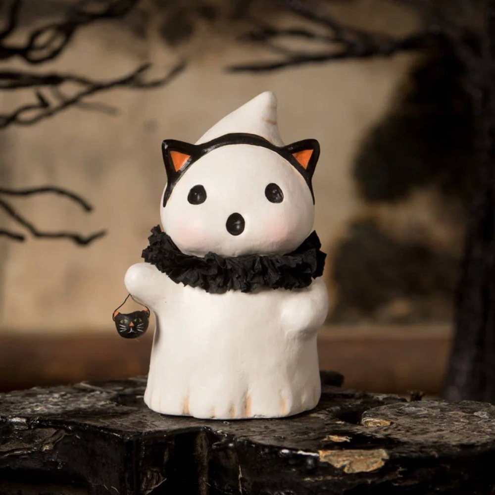 Bethany Lowe Kitty Boo Ghost Raggedy Pants Michelle Allen New Halloween Cat
